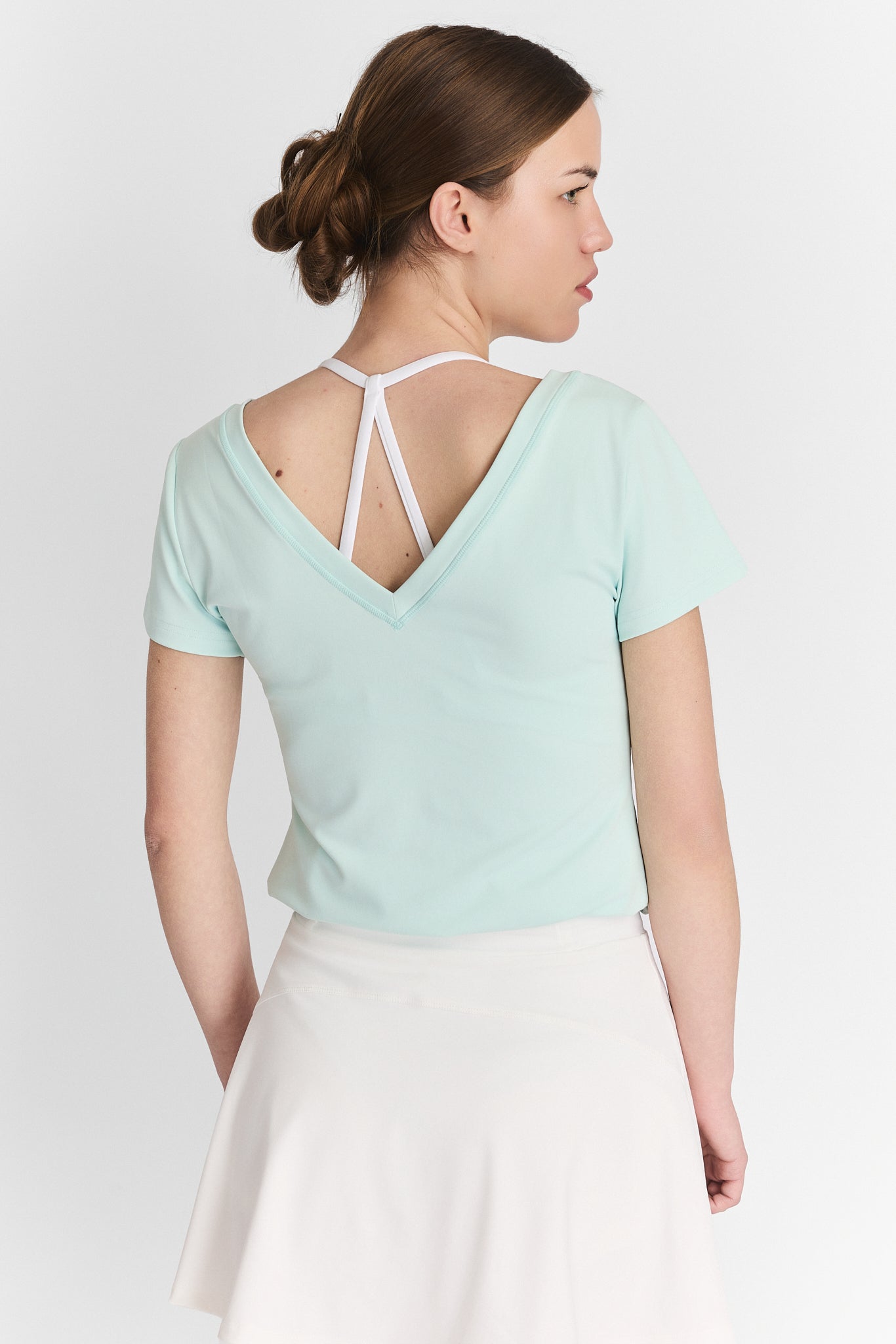 T-shirt V groen