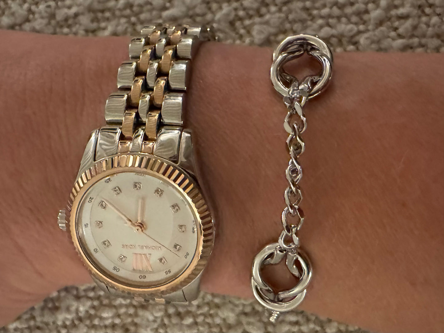 Armband knot love zilver