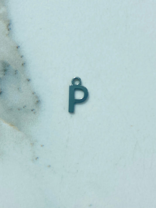 Bedel letter P zilver