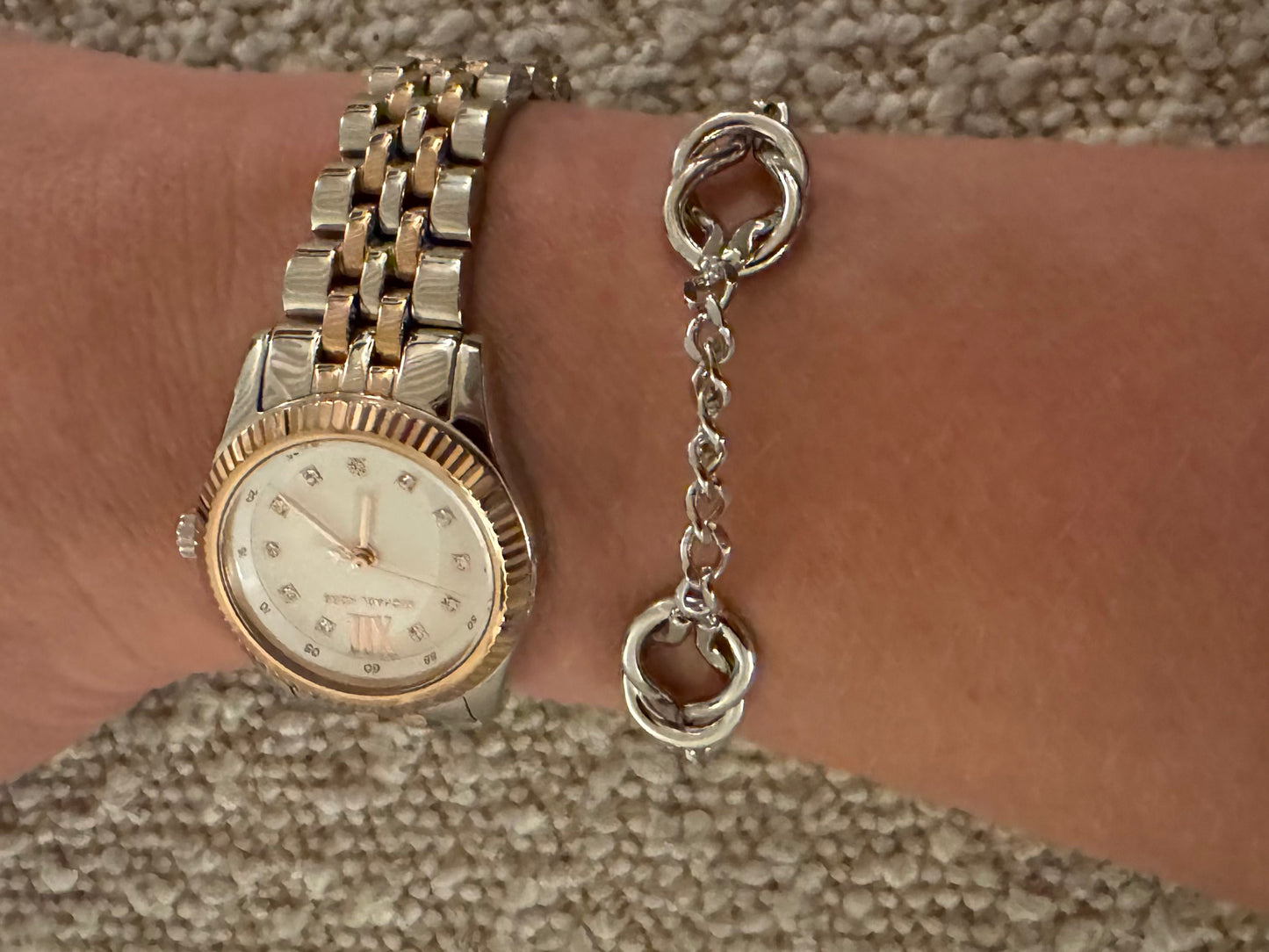 Armband knot love zilver