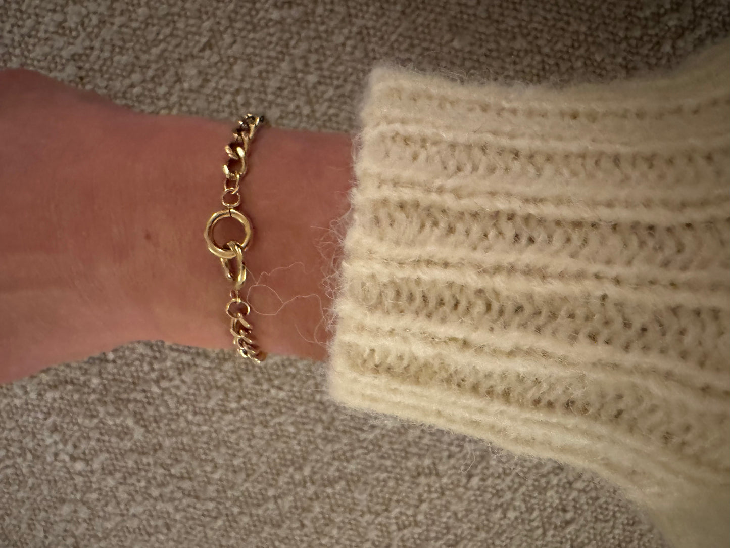 Armband intertwined goud