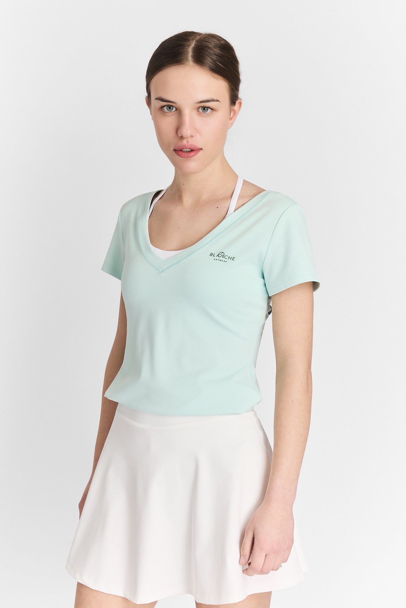 T-shirt V groen