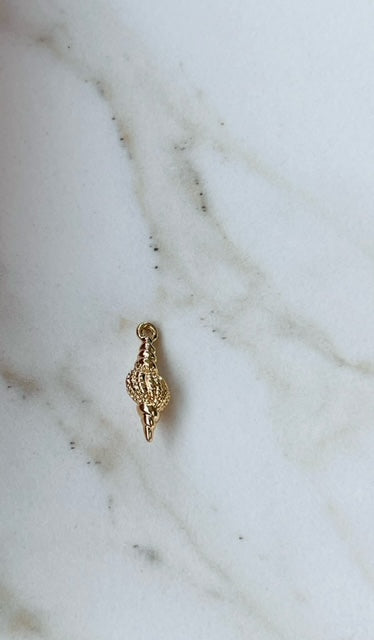 Bedel conch schelp goud